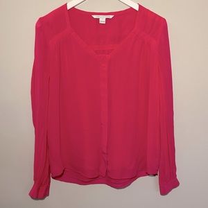 Diane Von Furstenburg Pink Silk blouse Size 6